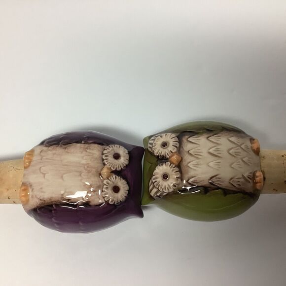 Owl Vinegar/ Wine Bottle Cork Stopper, Brown and Green Modern Country Style - Picture 4 of 4